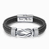 EternalBond - Elegant Leather Bracelet