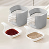 SavorStack – Stackable Dipping Sauce Plate and Holder Set