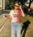 GhoulGlam | Women’s V-Neck Scary Print Tee