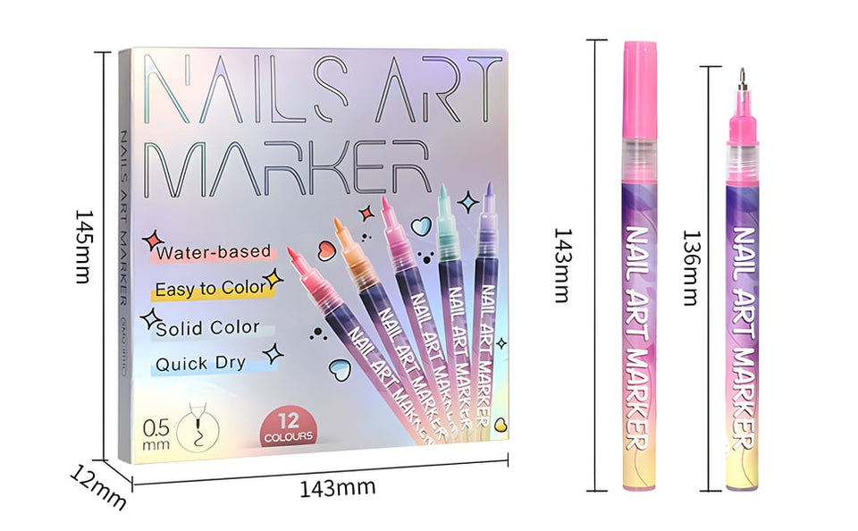 Nail Art Pens Set – Color & Creativity at Your Fingertips