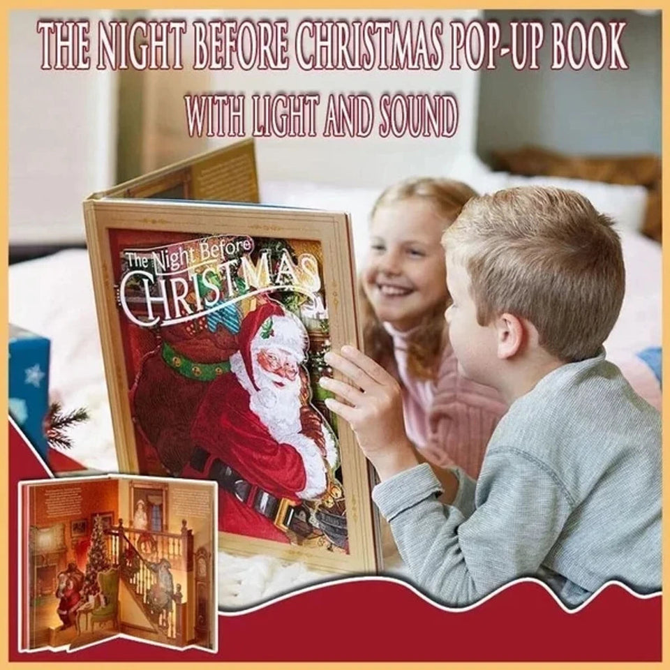 The Enchanted Christmas Eve Pop-Up Book (Light + Sound) marnetic
