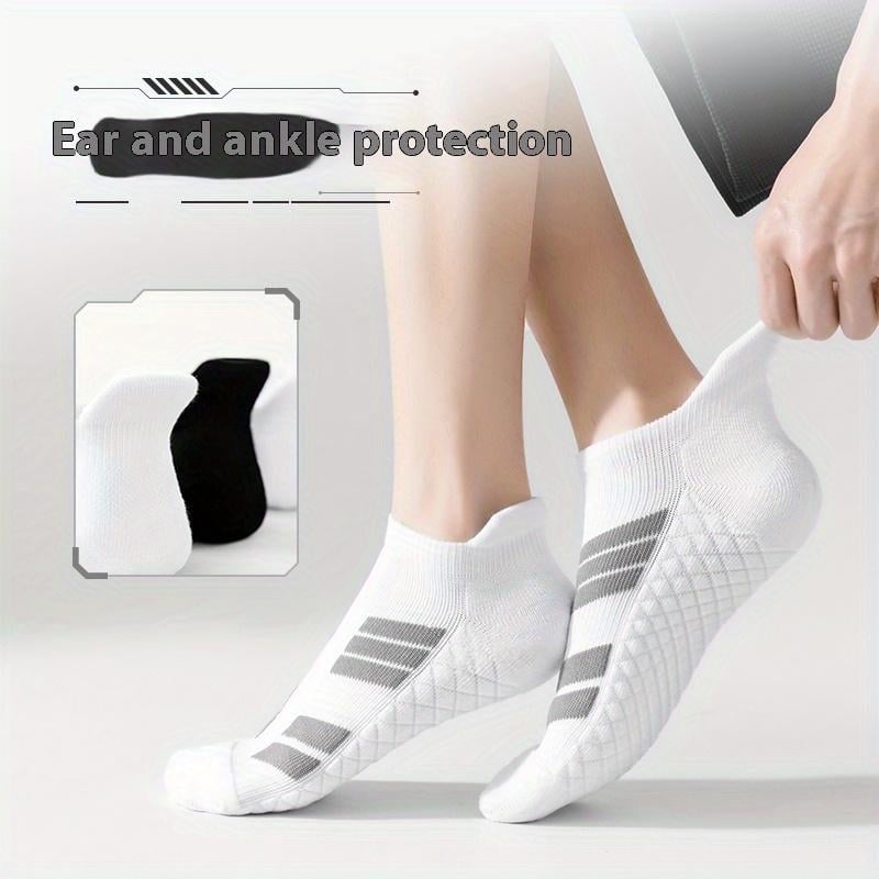 StrideGuard - No-Show Athletic Socks with Arch & Heel Support