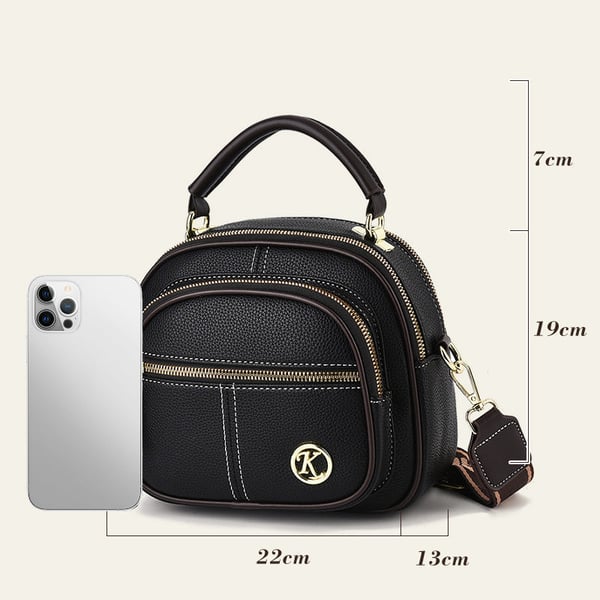 UrbanElegance – Classic Multifunctional Leather Crossbody Bag