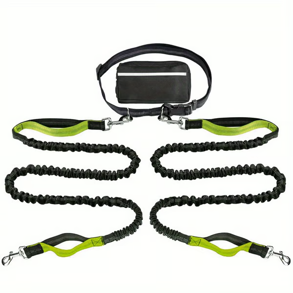 LeashEase – Zipper Pouch Running Dog Leash