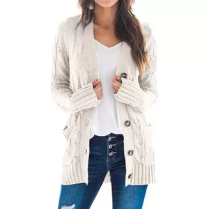 AutumnChic – Women’s Midi Length Knit Sweater