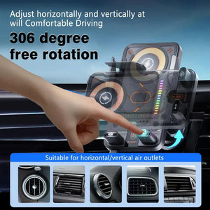 SnapCharge | 2-in-1 Rotating Car Phone Holder