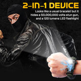 50M Spark SelfDefence Bracelet with Flashlight marnetic