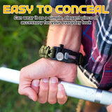 50M Spark SelfDefence Bracelet with Flashlight marnetic