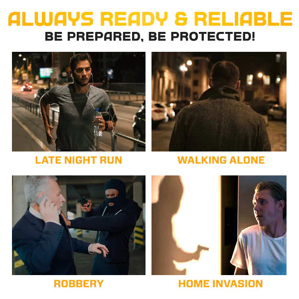 50M Spark SelfDefence Bracelet with Flashlight marnetic