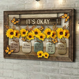 FloraFlutter – Sunflower Butterfly Art Panel