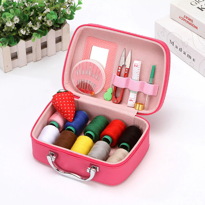 StitchHaven – Portable Sewing Kit in Leather Case
