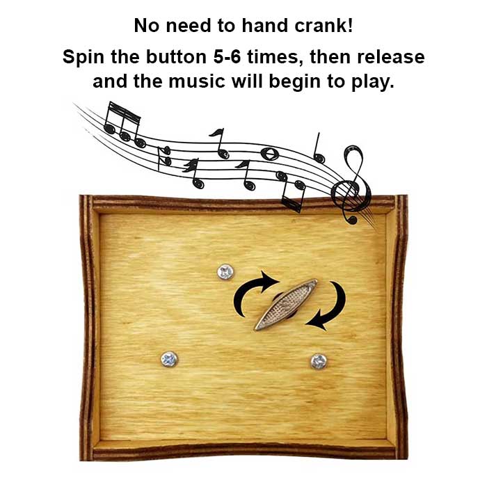 EndlessLove Melody - Romantic Gift for Couples, Husband & Wife - Music Box