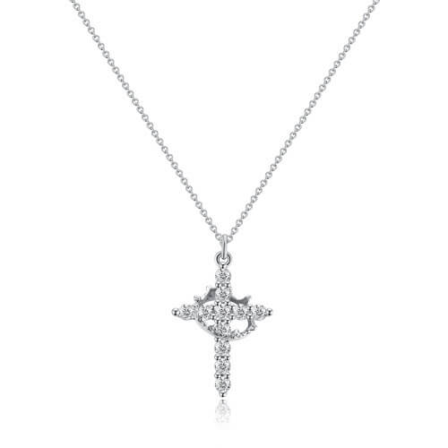 RoyalFaith – Crown Cross Pendant Necklace