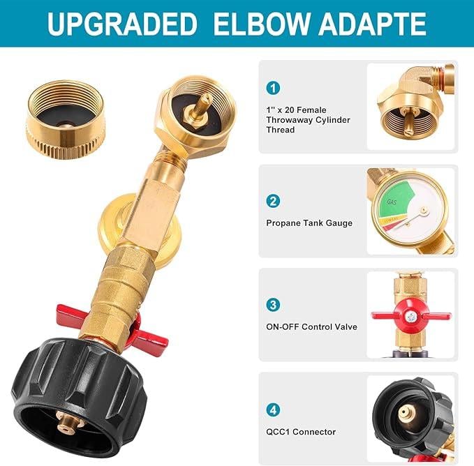 RefillX - Compact Propane Transfer Adapter