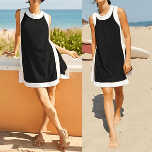 SunnyStride - Casual Color-Block Ensemble