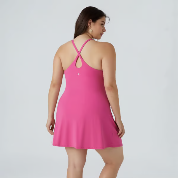 SculptEase – Shaping Backless Sports Dress with Bathroom Friendly Design
