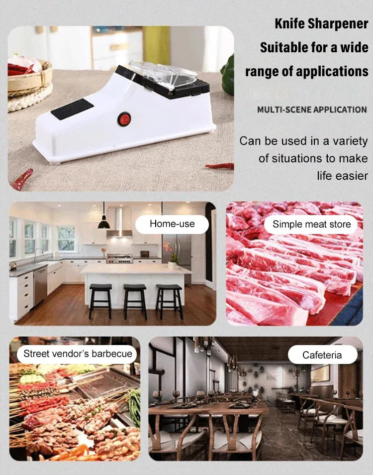 Multi-Function Double Sided Electric Knife Sharpener marnetic