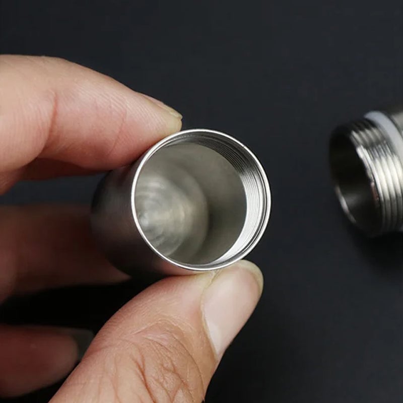 MediVault | Mini Stainless Pill Holder