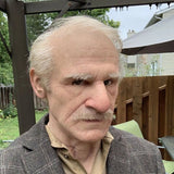 Hyper Realistic Silicone Elderly Mask marnetic