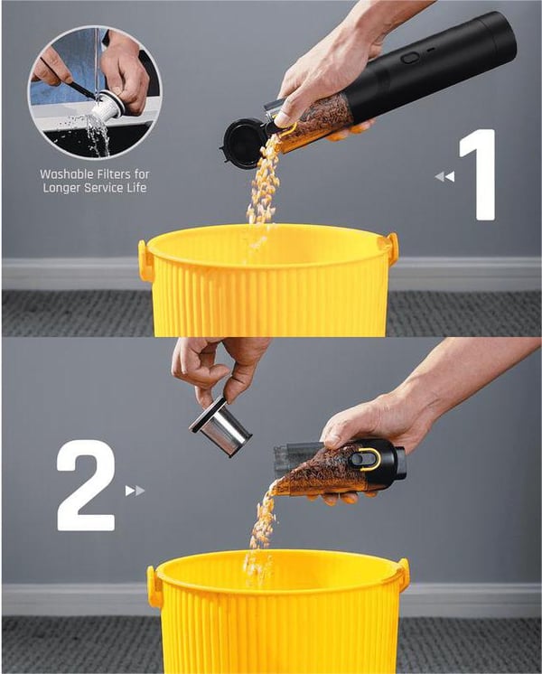 DustVibe – Slim V8 Mate High-Power Car Vacuum