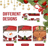 Merry Dining Chair Wraps - Cute Christmas Seat Covers