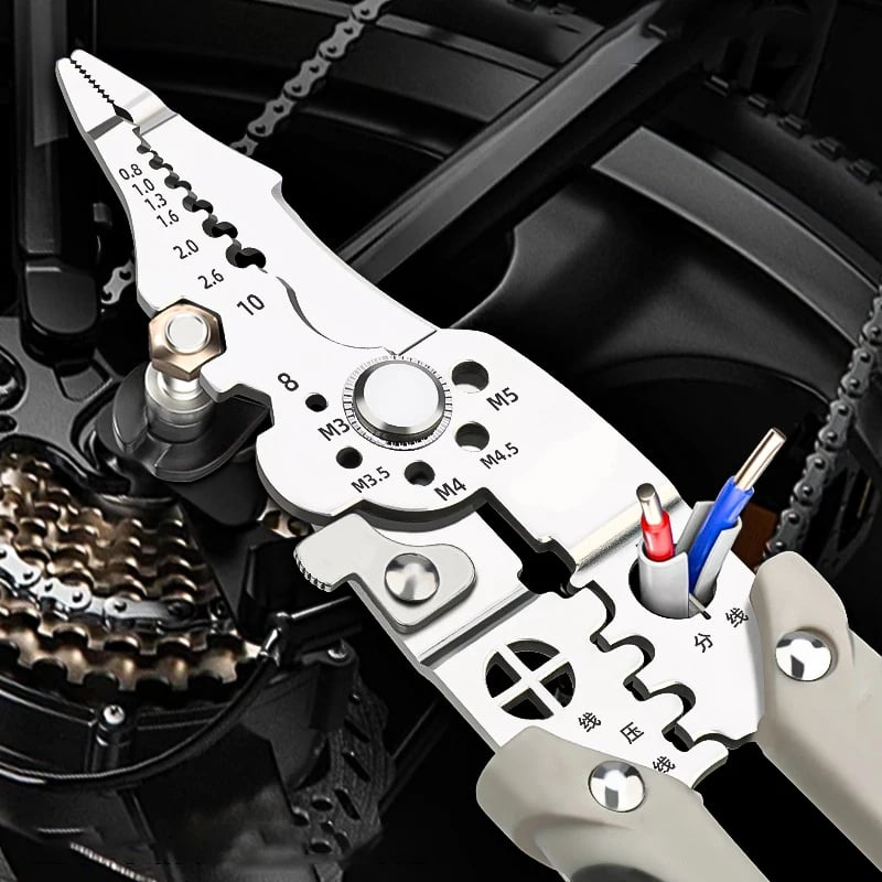 Wire Stripping Crimping Cable Cutter Pliers marnetic