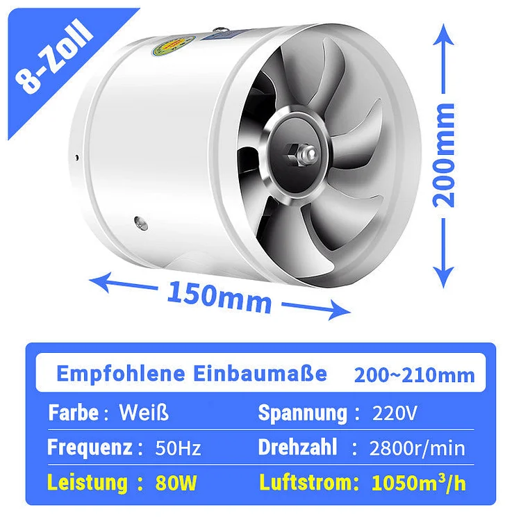 AeroSilent – High-Speed, Strong Suction Exhaust Fan
