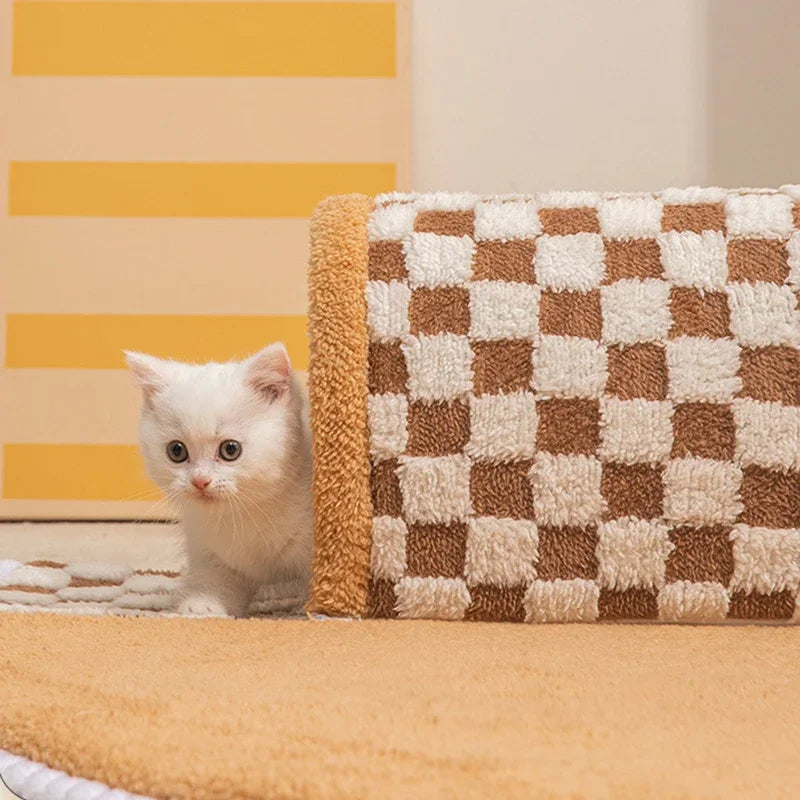 2 in 1 Cat Dog Plush Tunnel Bed Activity Toy marnetic