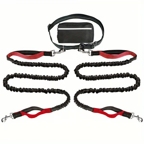 LeashEase – Zipper Pouch Running Dog Leash