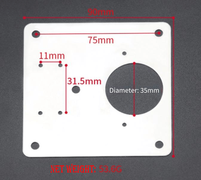 FixMate – Side Hinge Plate Repair Piece with Screws