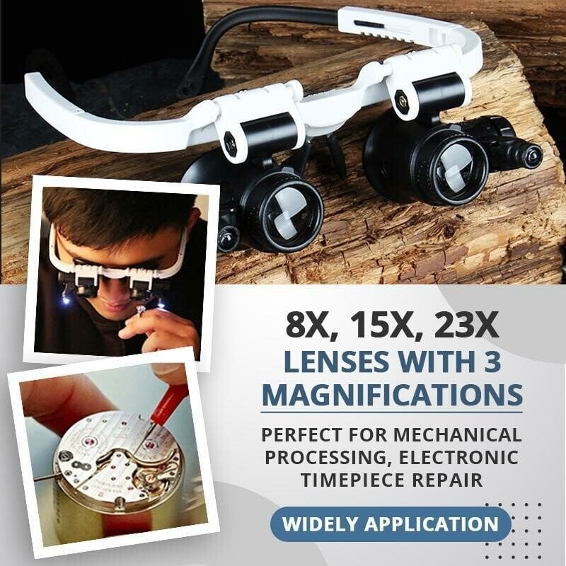 MicroVision - 3-in-1 Adjustable Lens Magnifier