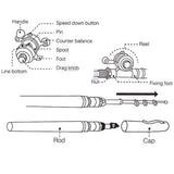 POCKET SIZE FISHING ROD marnetic