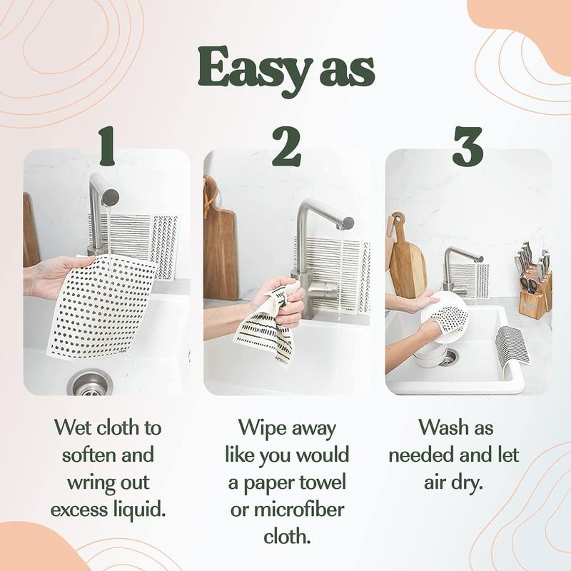 EcoWipe - Swedish Dishcloths - Replace Paper Towels & Reduce Waste