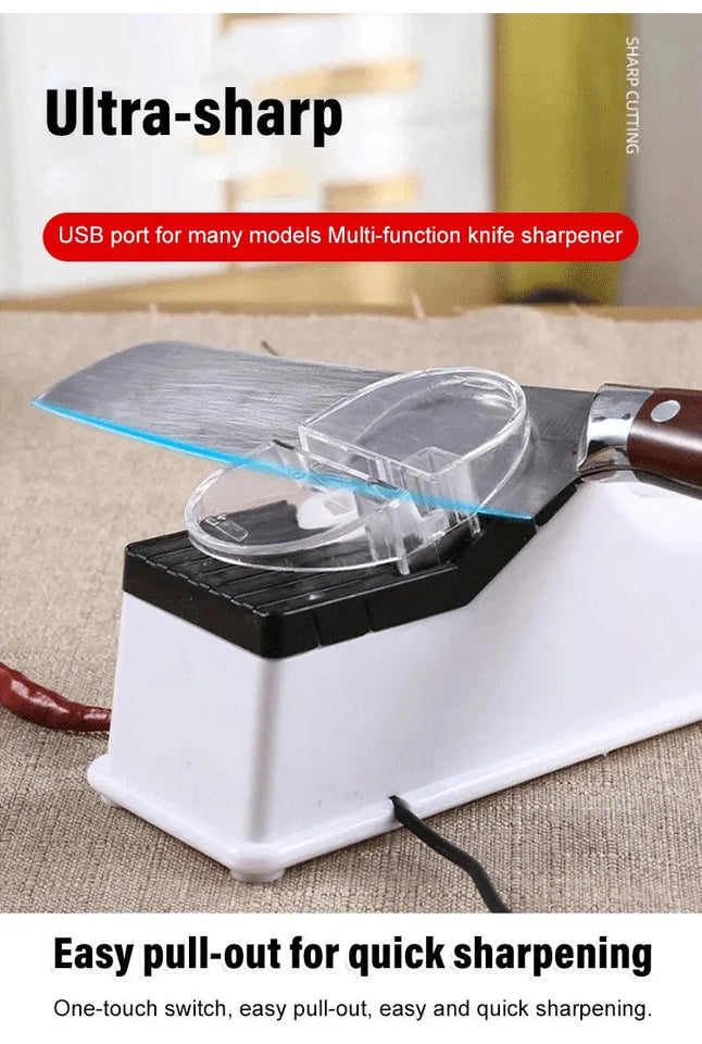Multi-Function Double Sided Electric Knife Sharpener marnetic