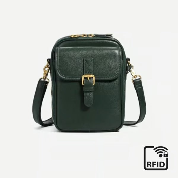 LuxeLoom – Classic Leather Crossbody Bag