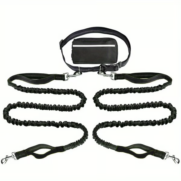 LeashEase – Zipper Pouch Running Dog Leash