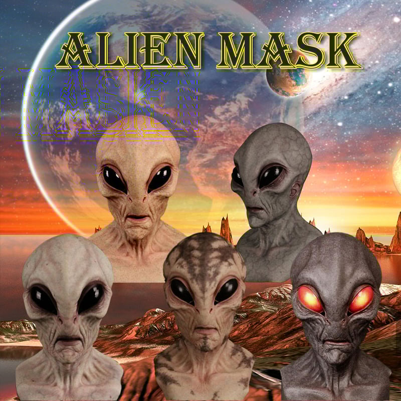 Alien Invasion - Silicone Mask For Pranks & Parties