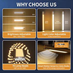 BrightStep – Rechargeable Motion-Activated Cabinet Light