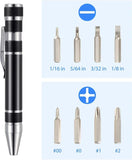 8-in-1 Pocket Pen Screwdriver marnetic