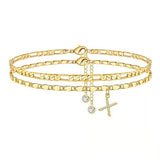ShineScript – Layered Anklet Bracelets with Letters