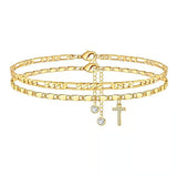 ShineScript – Layered Anklet Bracelets with Letters