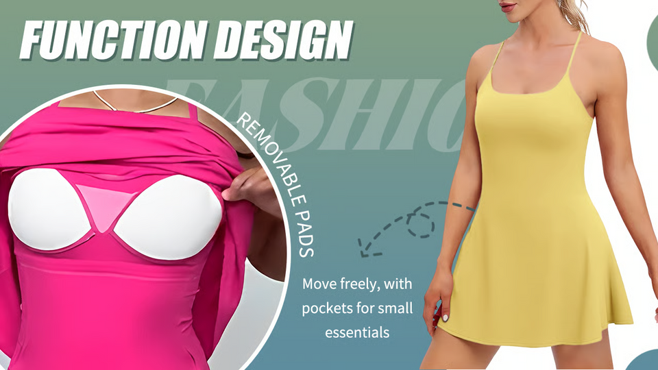 ShapeLuxe – Backless Fitness Dress for Effortless Style & Support