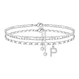 ShineScript – Layered Anklet Bracelets with Letters