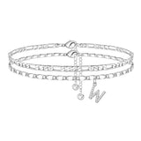 ShineScript – Layered Anklet Bracelets with Letters