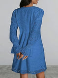 PetalEase – Soft Eyelet Lace Dress