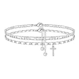 ShineScript – Layered Anklet Bracelets with Letters