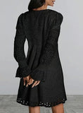 PetalEase – Soft Eyelet Lace Dress