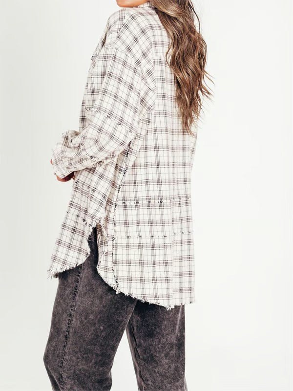StreetLoom – Washed Oversized Shacket with Pockets