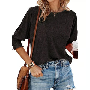 UrbanMuse – Basic Business Tee with Crewneck Charm