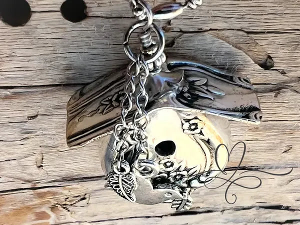 HeirloomHollow – Sterling Silver Birdhouse Necklace